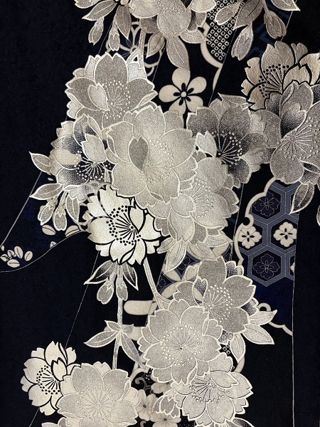 シルバー花振袖