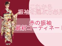 トレンド振袖　赤振袖　成人式