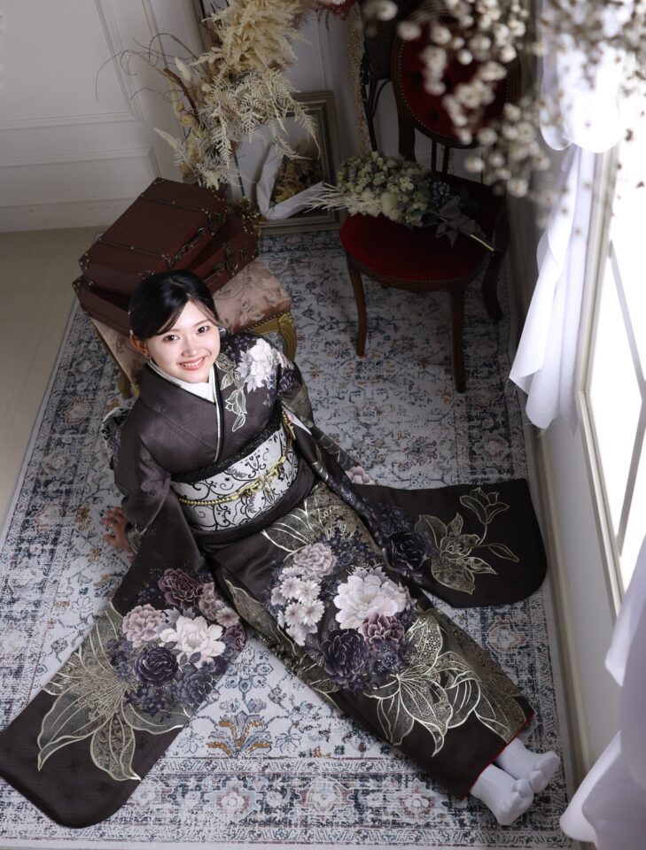 茶色振袖
成人式
前撮り
