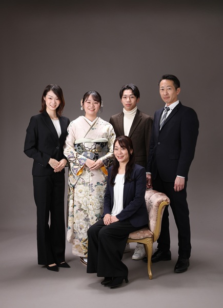 成人式前撮り 家族写真 記念撮影